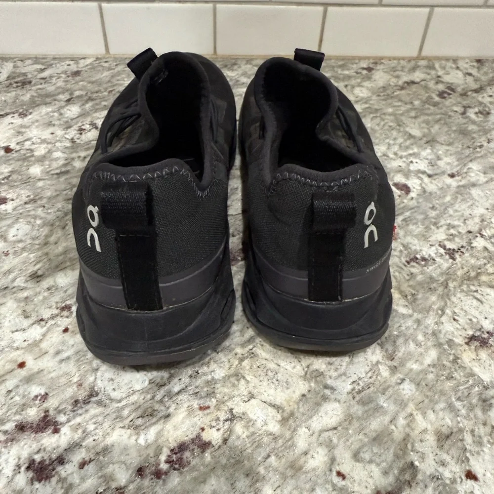 On Running Kids Black Athletic Sneakers